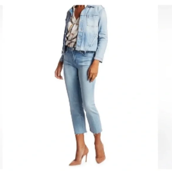 L’AGENCE Jeans Sada High Rise Crop Slim Size 30 Bellevue - Picture 4 of 7